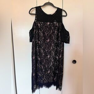 Elegant LOFT Black Lace Dress